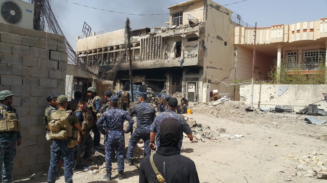 Iraq's federal forces hunt the remnants of ISIS militants in the city center.