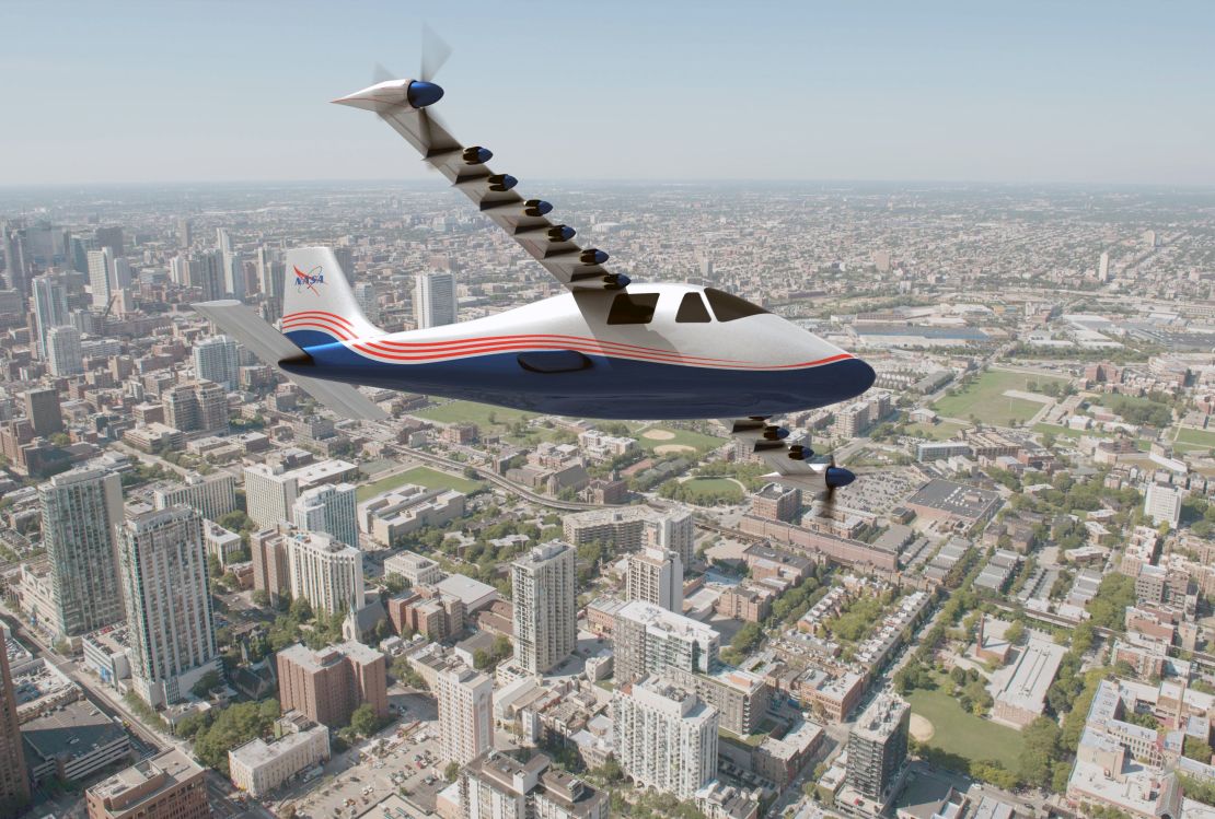 NASA X-57 Maxwell: 14 electrical motors provide distributed propulsion.
