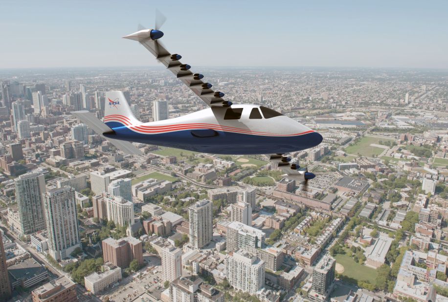 <strong>NASA's X-57 prototype: </strong>Smaller electric motors will enable distributed propulsion like the one found in NASA's X-57 prototype and lower noise levels and operational costs will make it possible for electrical-powered aircraft to fly much closer to where people live and work.