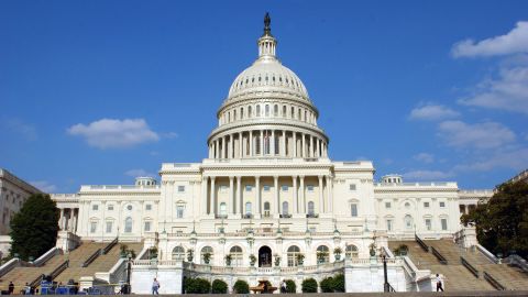 WASHINGTON - JUNE 5: The U.S. Capitol is shown June 5, 2003 in Washington, DC. Both houses of the U.S. Congress, the U.S. Senate and the U.S. House of Representatives meet in the Capitol. (Photo by Stefan Zaklin/Getty Images)