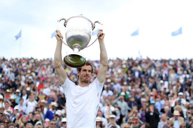 Suddenly the grass court season was upon us, with Murray announcing he would resume working with former coach Ivan Lendl. At London's Queen's Club in June, the Scot came from a set and a break down to defeat Raonic and win a tournament-best fifth title. 