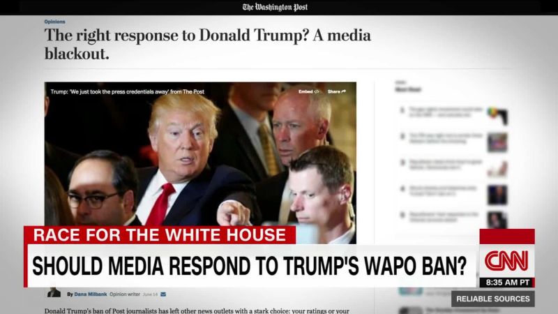 Trump Revoking WashPost’s Press Credentials | CNN