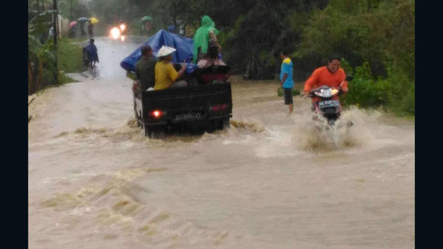 At least 35 people are dead after heavy rains and landslides hit several towns in Central Java, Indonesia.  