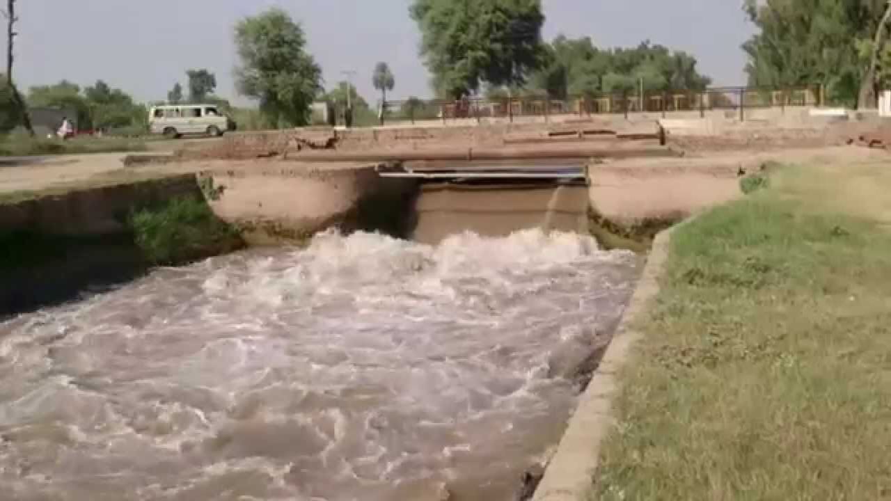 The canal where the bodies of the couple were found.