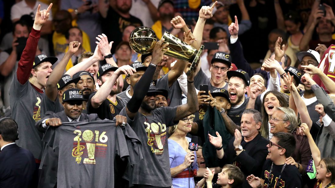 Golden State Warriors celebrate NBA Finals win over Cavaliers
