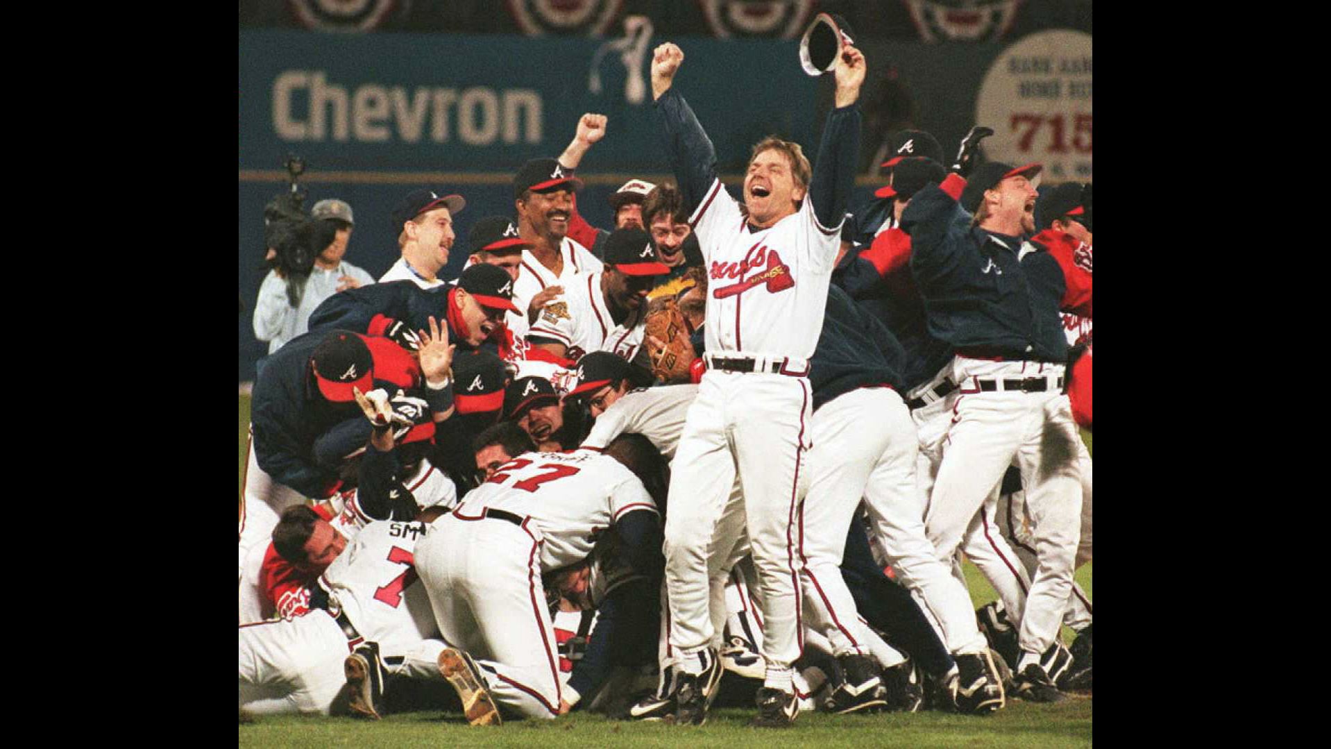 1995 World Series Cleveland Indians VS Atlanta Braves MLB RAP Tee