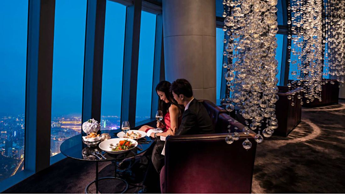 Guests that can tear themselves away from staring at Catch restaurant's 100th-story views of  Guangzhou might want to check out the open kitchen.