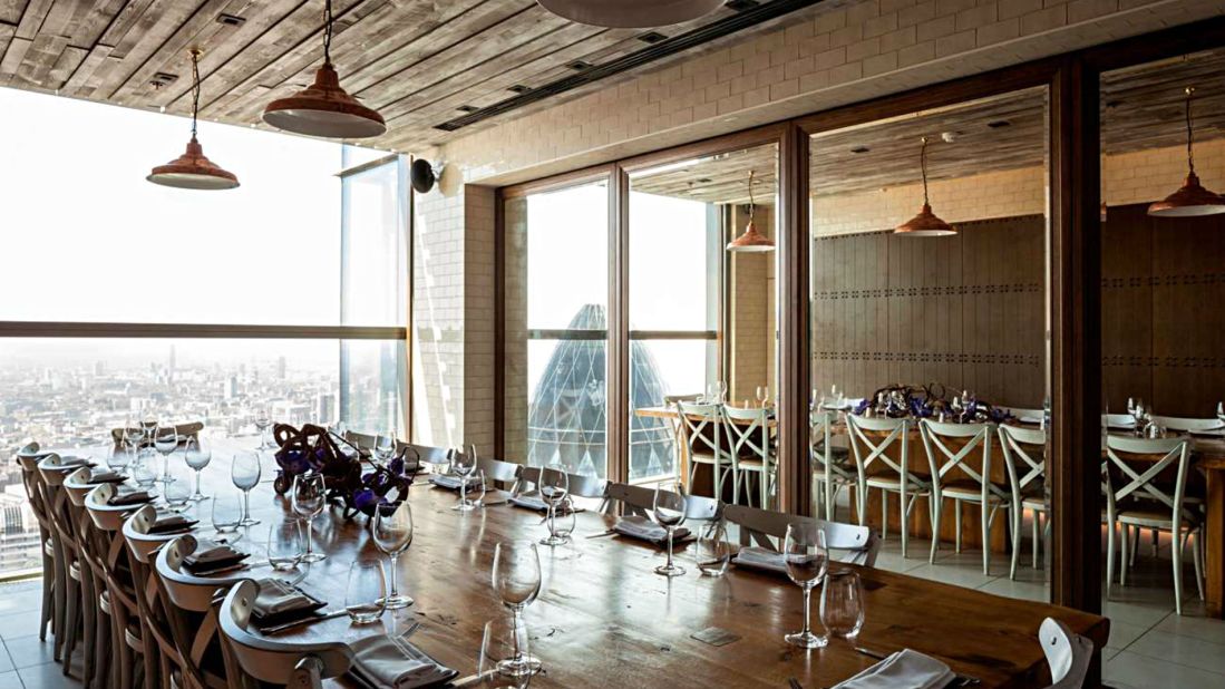 Being the highest restaurant in London, Duck and Waffle has some of the city's most hard-to-get tables. Luckily it's open for 24 hours, so there are more time slots to book. 