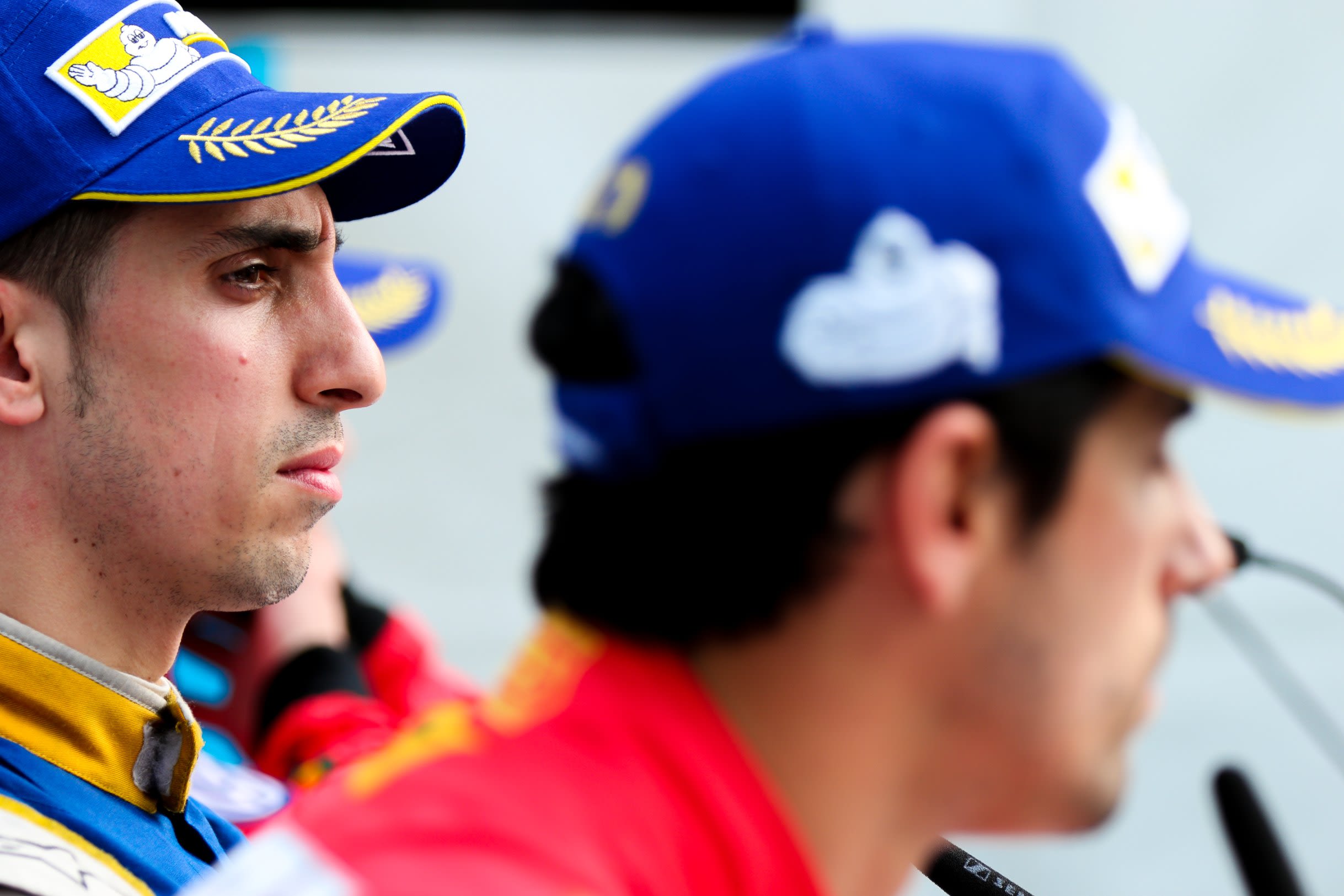 Buemi and di Grassi (right) are separated by one point heading into the final weekend. 