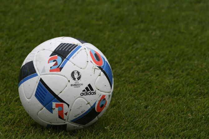 The ball in its fully inflated glory. Adidas predicts its Euro 2016 sponsorship will push its football apparel sales to record levels.