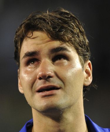 Crying became de rigueur after long drawn out five-setters in grand slam finals around the time Roger Federer broke down after defeat in his men's singles final against Rafael Nadal at the Australian Open in 2009.  Nadal won the classic 7-5, 3-6, 7-6 (7/3), 3-6, 6-2 to secure his first hard-court grand slam and stop the Swiss equaling the all-time majors record.