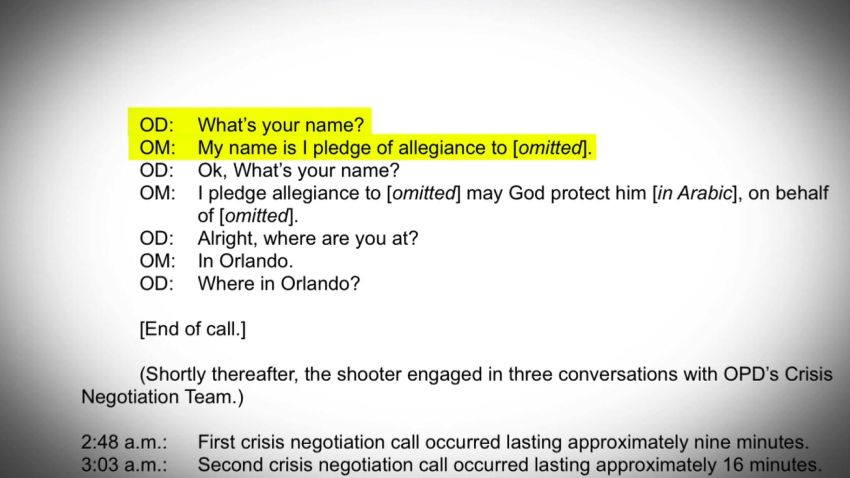 Orlando shooter transcript