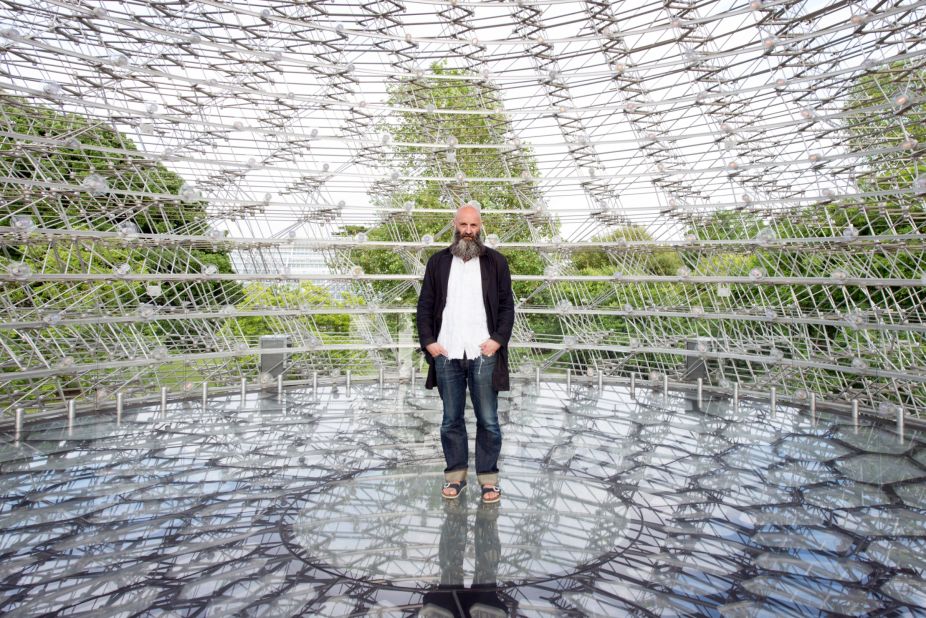 The artist Wolfgang Buttress (pictured) originally crafted the installation for the 2015 Milan Expo.