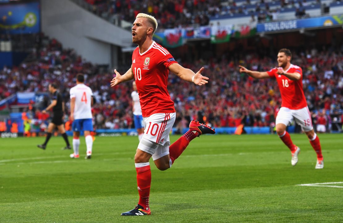 Aaron Ramsey gave Wales the perfect start with an early goal.