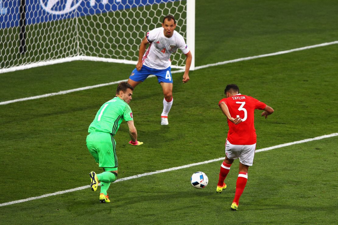 Neil Taylor made it 2-0 with just 20 minutes gone as Wales made a rapid start.