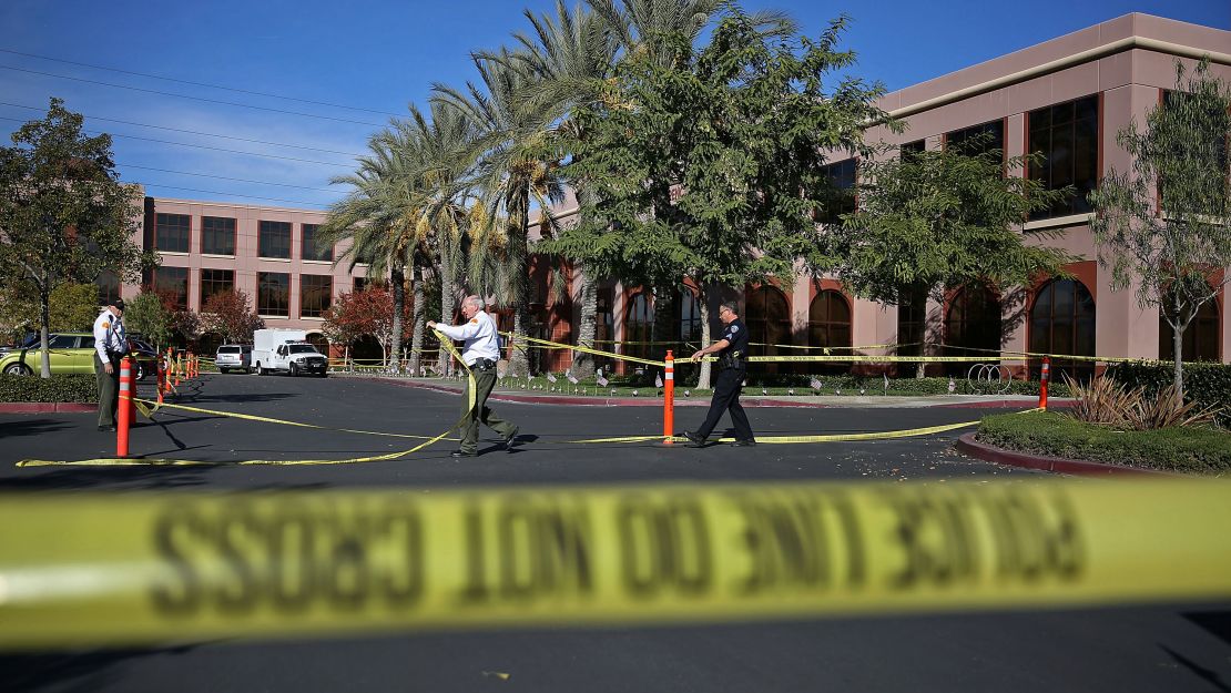 A married couple opened fire on an employee gathering at Inland Regional Center in San Bernardino, killing 14 people on December 2, 2014. 