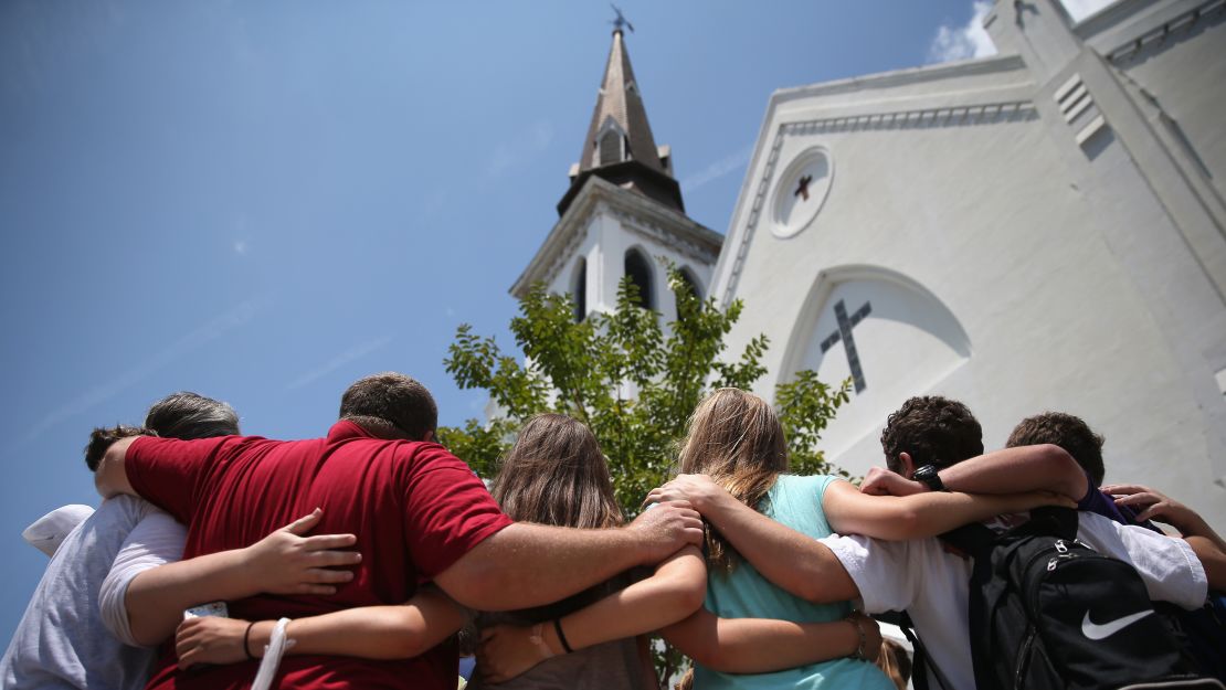 Nine churchgoers, all African-American, were shot by Dylann Roof, who killed his victims because of their skin color.