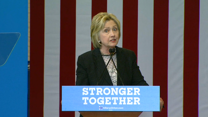 Hillary Clinton in Columbus, Ohio on June 21, 2016