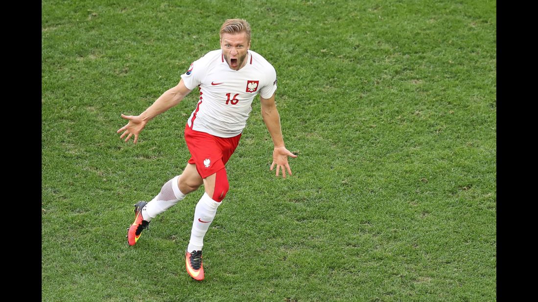 Jakub Blaszczykowski scored the goal in Poland's 1-0 victory over Ukraine in Marseille, France. Poland finished second in Group C and will play Switzerland in the round of 16. Ukraine was eliminated from the tournament after losing all three of its matches.