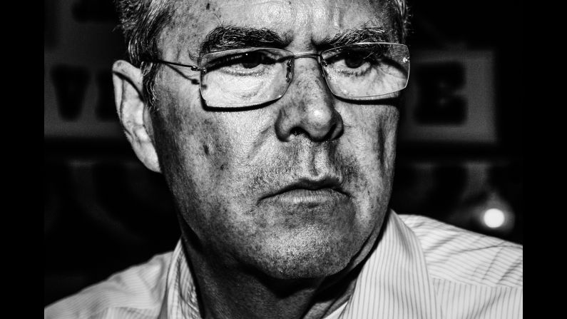 Jeb Bush attends a town hall in Mason City, Iowa, in September.
