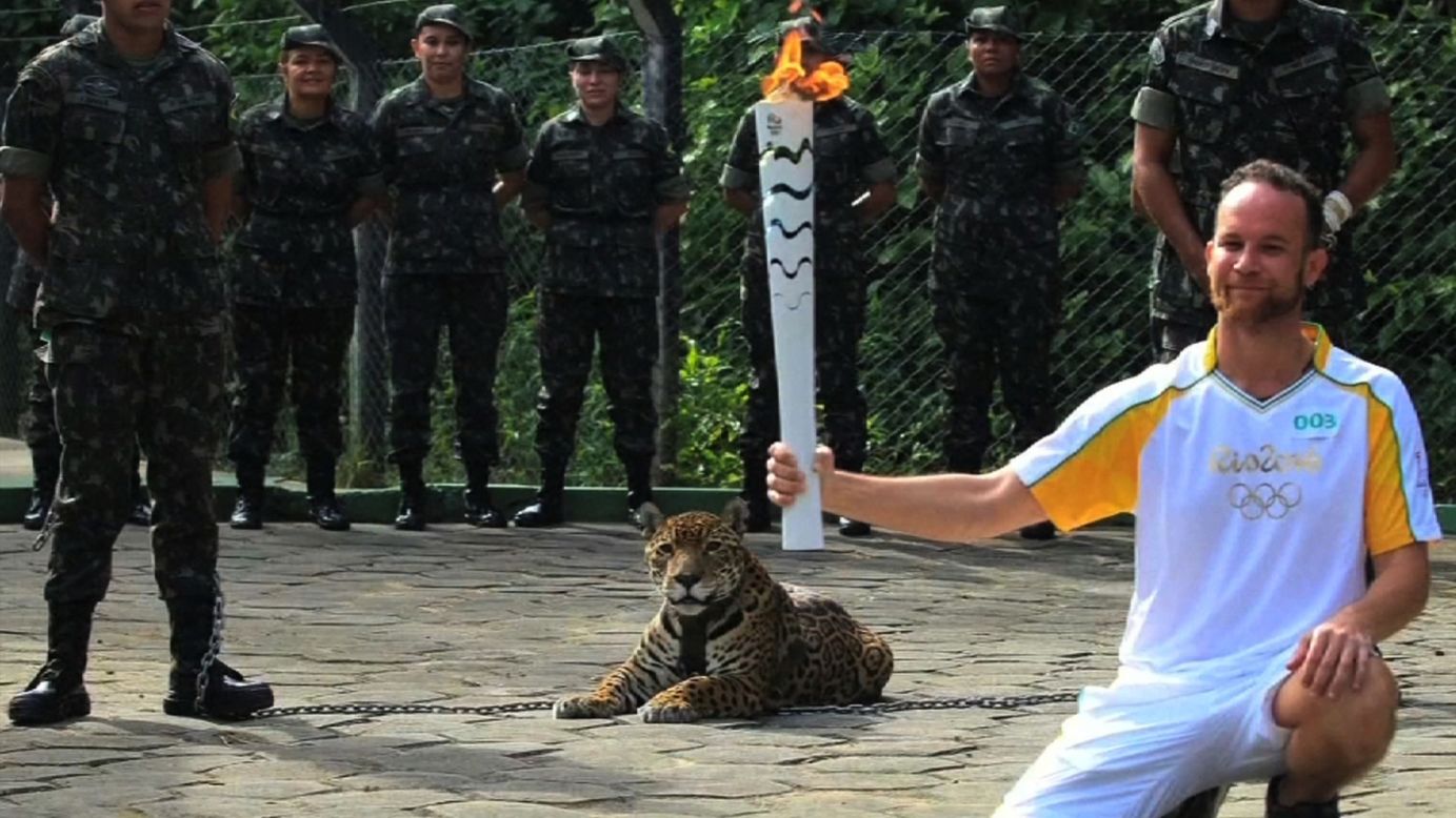 But the relay has not been without controversy. An Amazonian jaguar was <a href="http://edition.cnn.com/2016/06/21/americas/brazil-jaguar-shot-dead/">shot dead</a> shortly after participating in Olympic torch relay event in June. According to the Brazilian military, the jaguar escaped its handlers and attacked a soldier before it was killed.