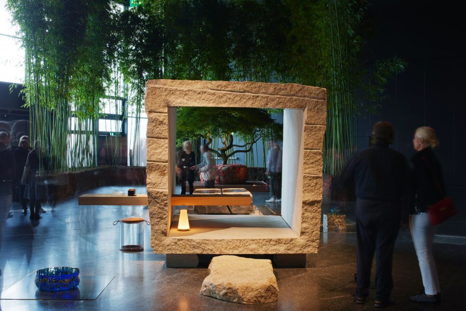Masatoshi Izumi and Koichi Hara's "Stone Tea House Meditative Alcove", presented by Gallery Japonesque