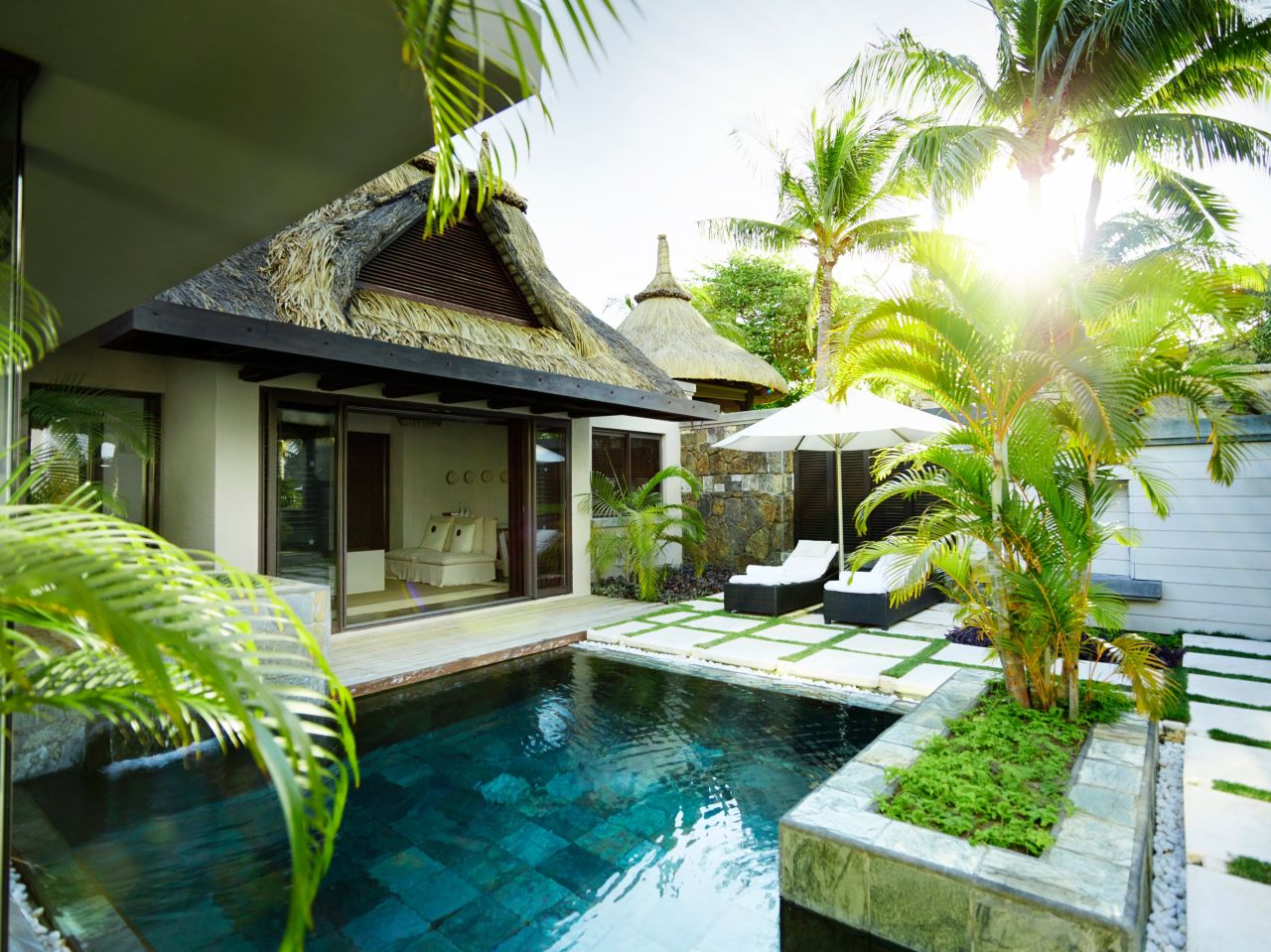 This <a href="http://www.luxresorts.com/en/hotel-mauritius/luxbellemare" target="_blank" target="_blank">luxury hotel</a> was revamped by London-based interior designer Kelly Hoppen. It's well-placed for sea views in the small village of Belle Mare. 