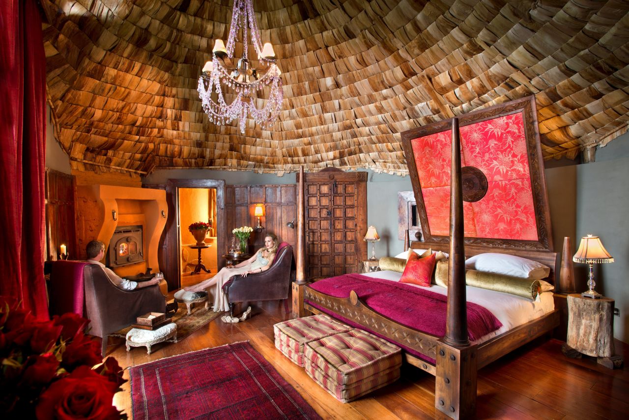 Safari is the main attraction for guests staying at <a href="http://www.andbeyond.com/ngorongoro-crater-lodge/?gclid=CN3R0Iv-u80CFY4y0wodGLMNuA" target="_blank" target="_blank">this hotel</a> -- the key destinations are Lake Manyara, the Serengeti and the Ngorongoro Crater. The lodge is decorated in the style of a baroque chateau with brocade sofas, gilt mirrors, beaded chandeliers and paneled walls. 