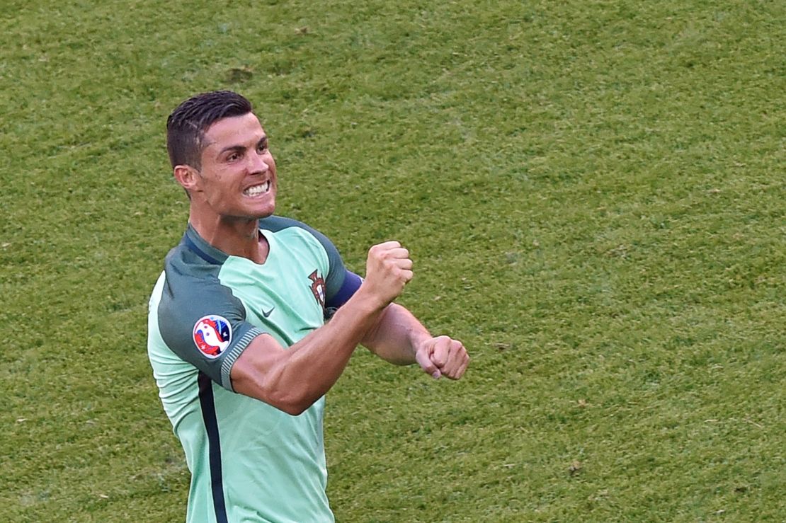 Ronaldo twice equalized for Portugal in a frantic contest against Hungary.