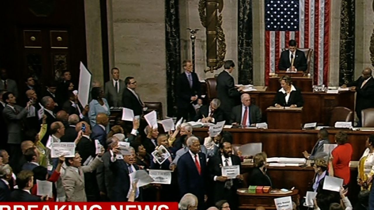 House floor during sit in