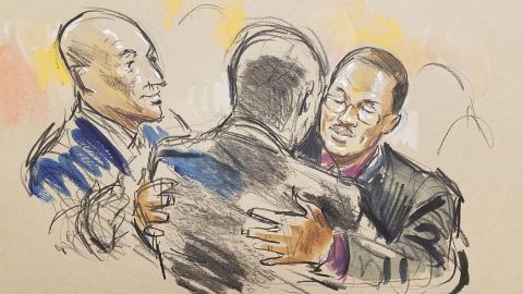 Courtroom sketch: Caesar Goodson's reaction after verdict