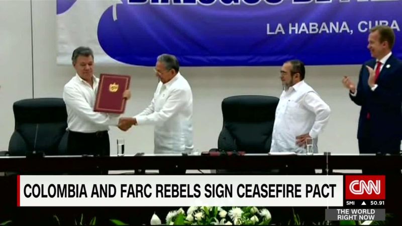 Colombia, FARC Rebels Sign Ceasefire Agreement | CNN