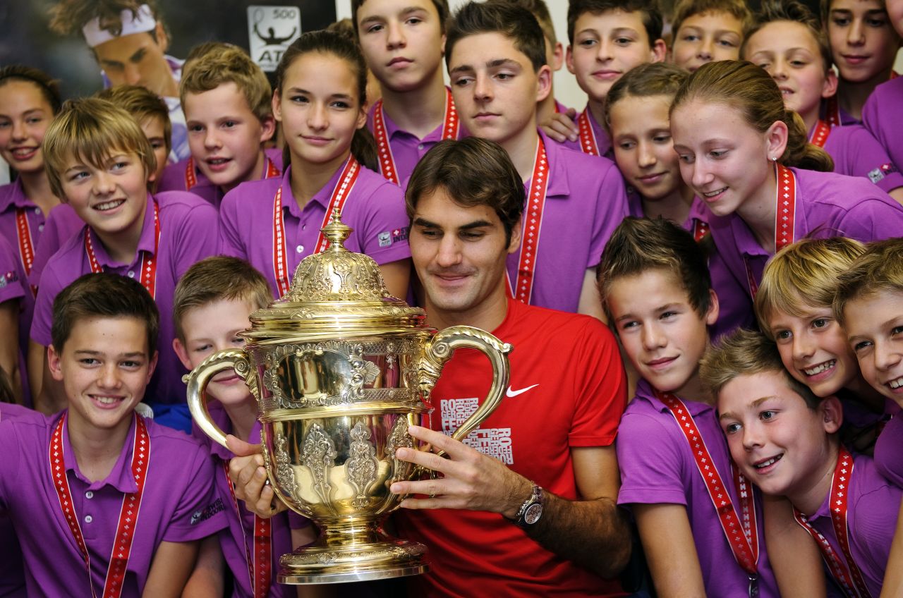 Of his 88 singles titles, Federer has won his home Swiss Indoors event in Basel -- where he used to be a ball boy -- a record seven times.