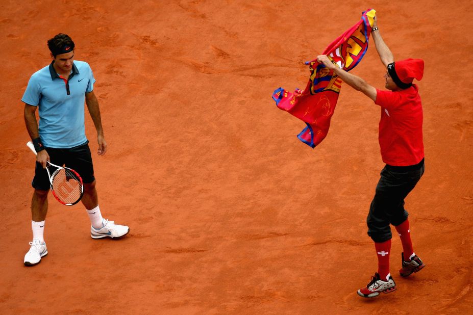 He won his only French Open in 2009, despite the interference of a court invader in the final. Federer had lost the previous three title matches at Roland Garros, and would suffer defeat on the famous red clay again in 2011 -- each time against his old rival Rafael Nadal.