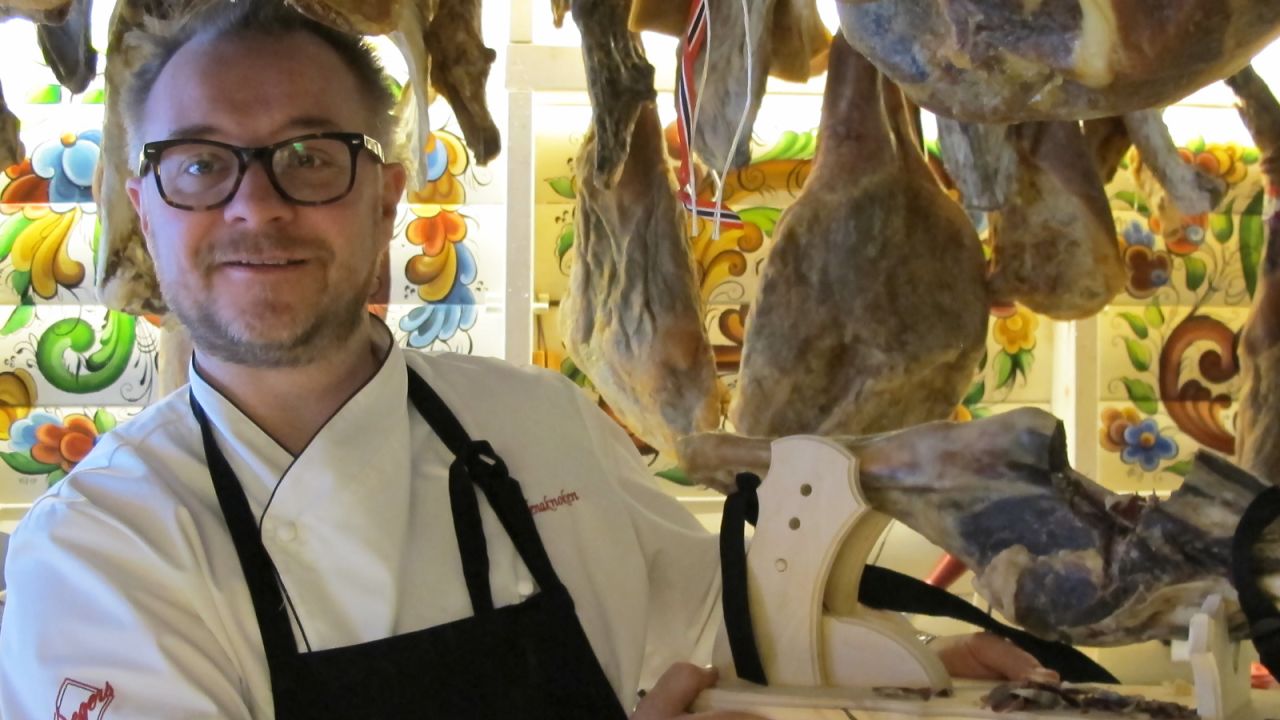 Eirik Braek gives visitors to his deli a whistlestop tour of Norwegian food culture.