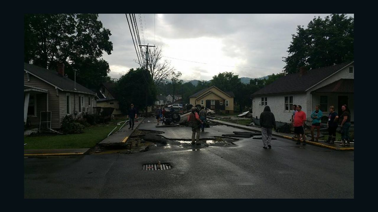 Chad Agner captured photos of the devastating flooding in  White Sulphur Springs on Friday.