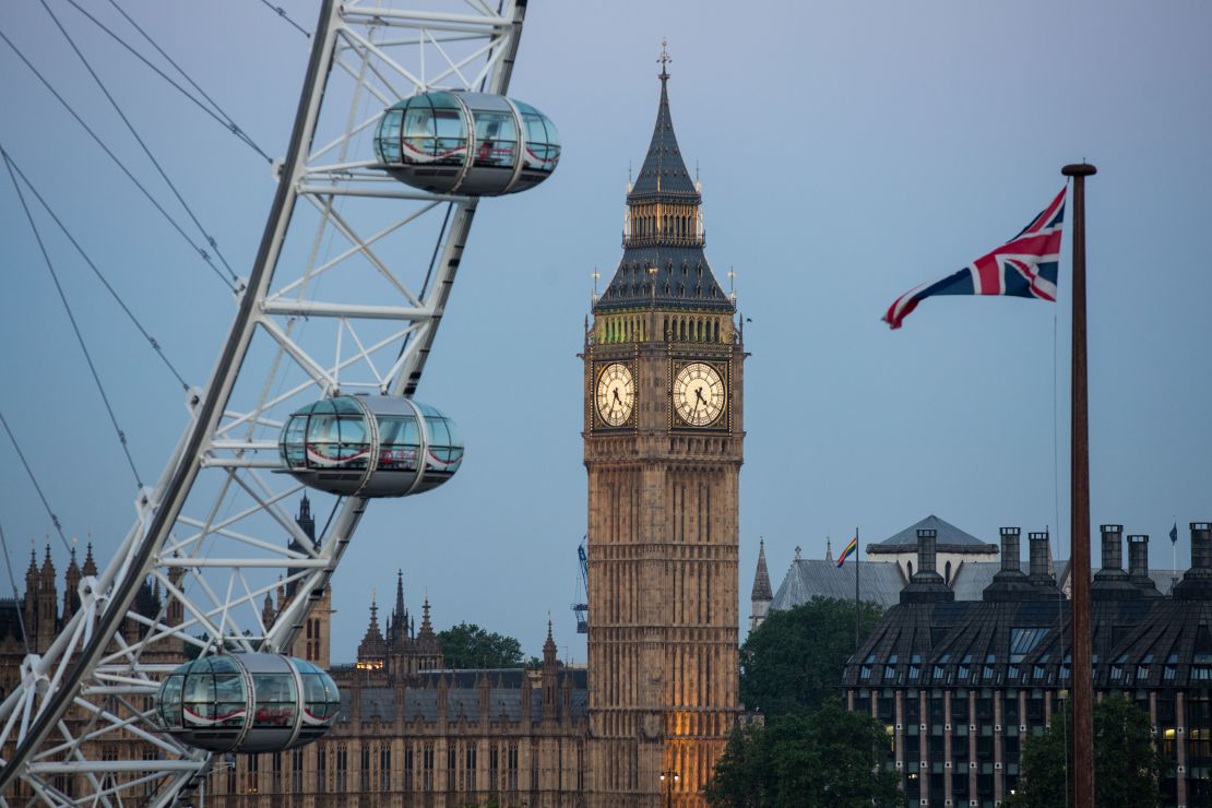 The Elizabeth Tower, commonly known as Big Ben after its main bell is part of the Palace.