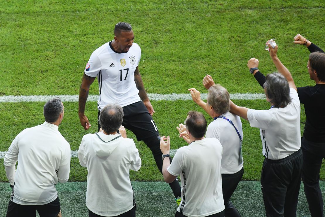 Jerome Boateng scored the first international goal of his career.