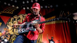 Tom Morello of Prophets of Rage performs onstage at Hollywood Palladium on June 3, 2016 in Los Angeles, California.