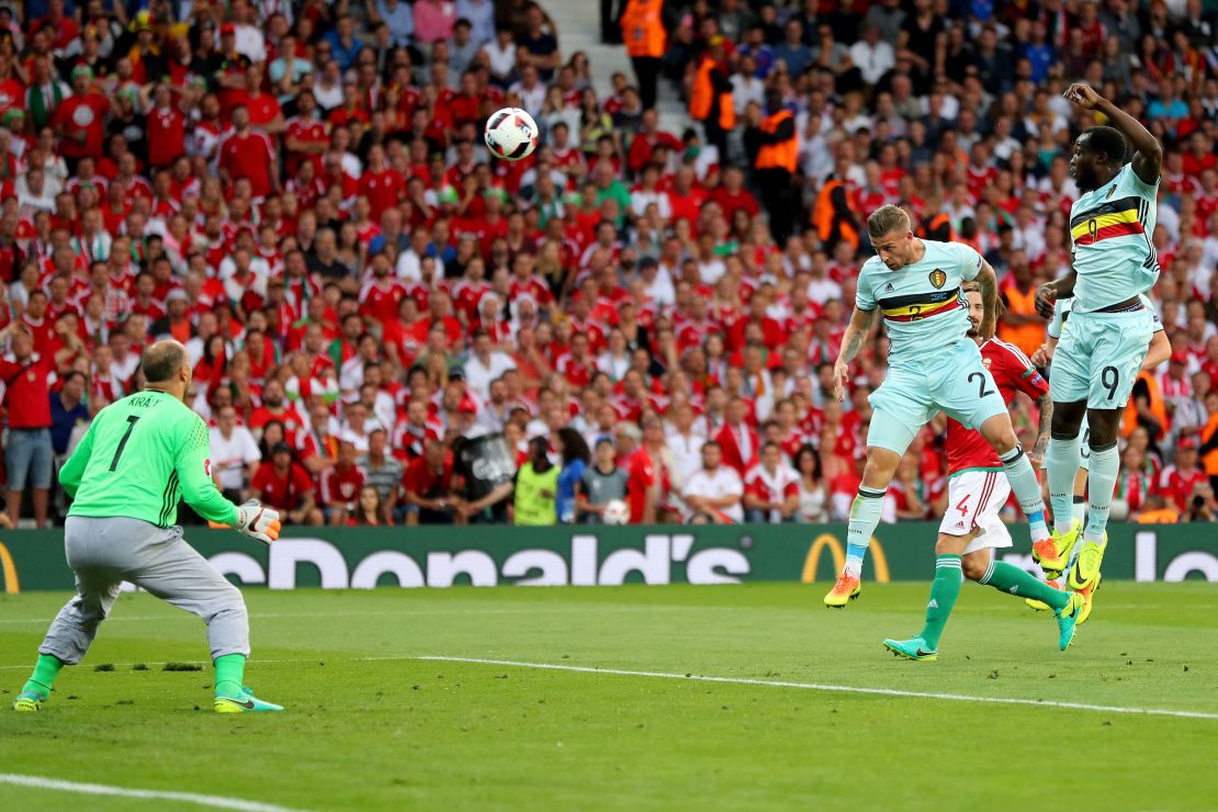 Toby Alderweireld gave Belgium an early lead with a fine header.