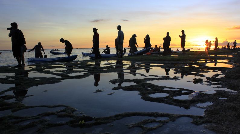 The Indonesian island of Bali offers miles of coastline, sacred Hindu temples and an active volcano.<br />