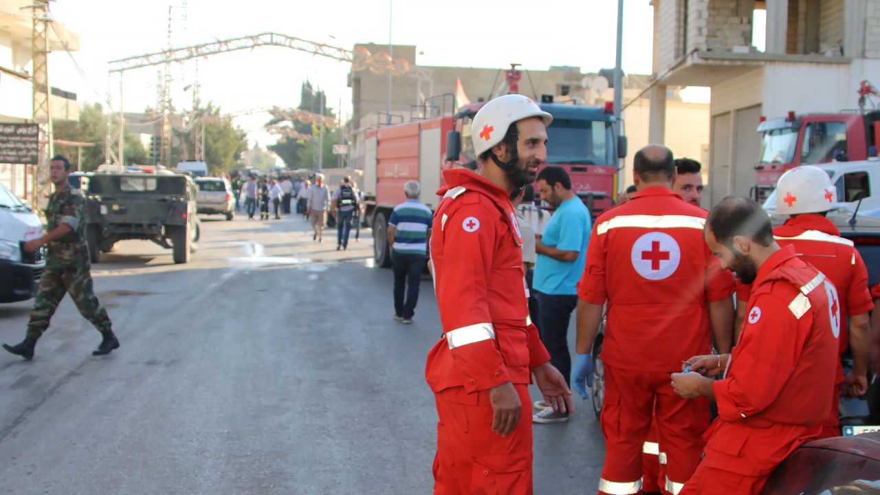 The village lies on the border with war-torn Syria.