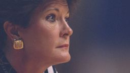 28 Jan 1996:  University of Tennessee head coach Pat Summitt looks on during a game against Alabama played in Knoxville, Tennessee.  Tennessee won the game, 81-69. Mandatory Credit: Matthew Stockman  /Allsport