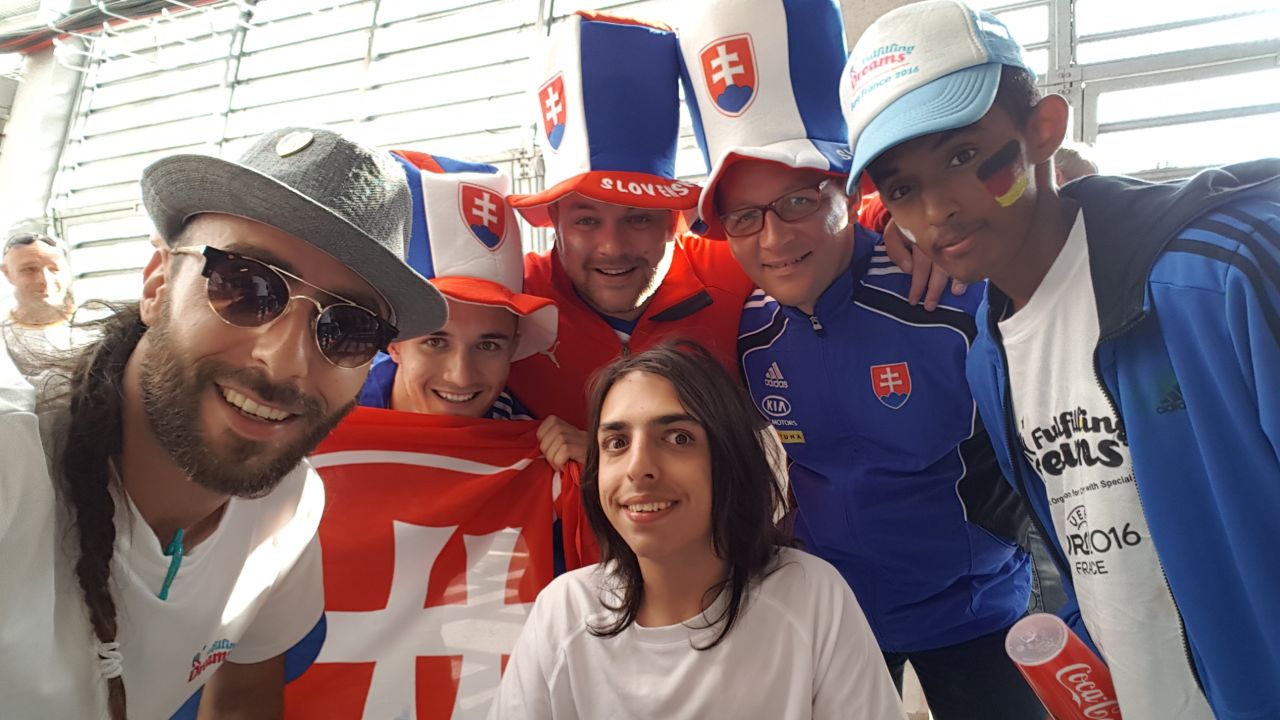 The group saw Slovakia's last-16 game with Germany in Lille.