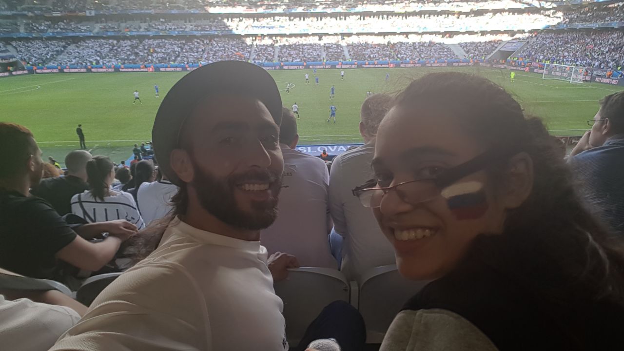 They attended three games while in France.