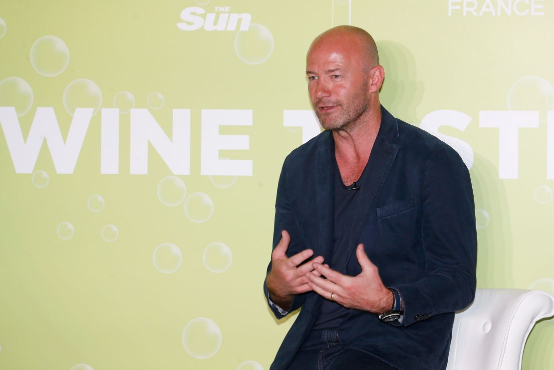 Former England captain Alan Shearer seen during a "Tasting the Euros" winetasting and discussion at Advertising Week Europe 2016 in London in April.