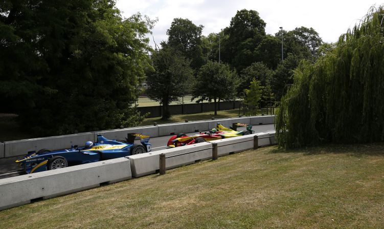 Part of the circuit at Battersea Park, the host of the final Formula E weekend of the season.
