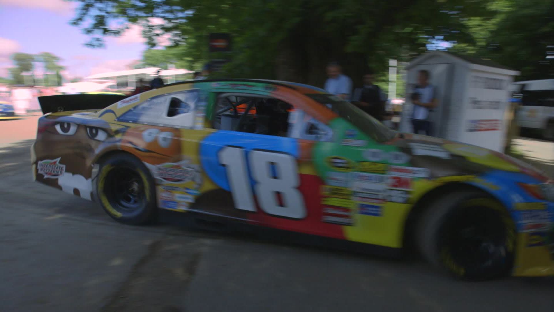 Taylor swift races a car in Goodwood festival of