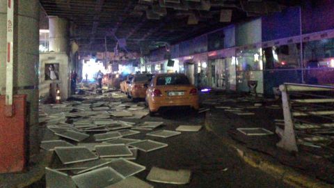 Aftermath of the attack at the Ataturk Airport in Istanbul.