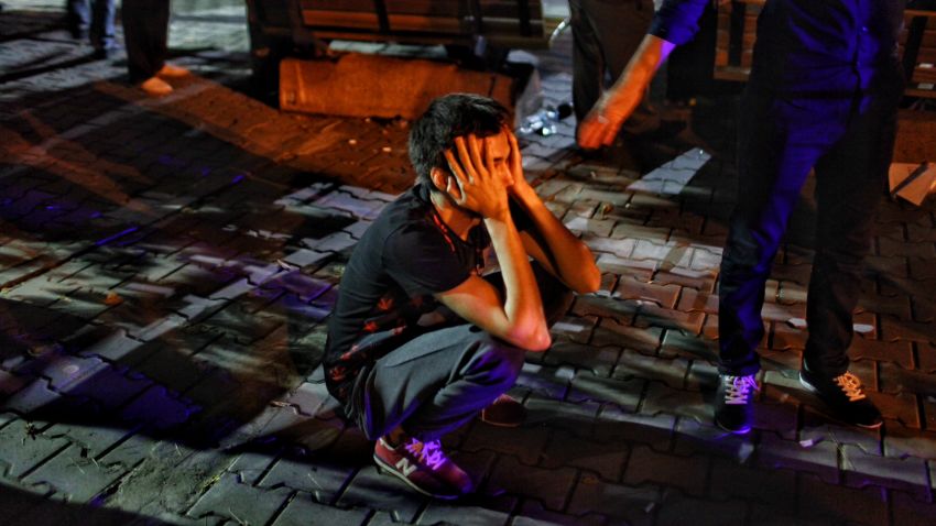 A relative of a victim of the Istanbul Ataturk Airport suicide bomb attack waits outside Bakirkoy Sadi Konuk Hospital in Istanbul, Turkey, in the early hours of June 29. Three suicide bombers opened fire before detonating suicide bomb vests at the entrance to the airport killing at least 31 and wounding 147, according to Justice Minister Bekir Bozdag.